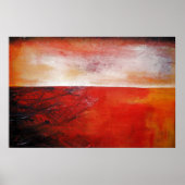 Poster Peinture en toile rouge Abstraite Imprimer Créatio (Devant)