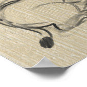 Poster Peinture enfant Bison d'eau Chinois Ox Nouvel An P (Coin)