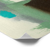 Poster Peinture expressionniste avec pointes de brosse lo (Coin)