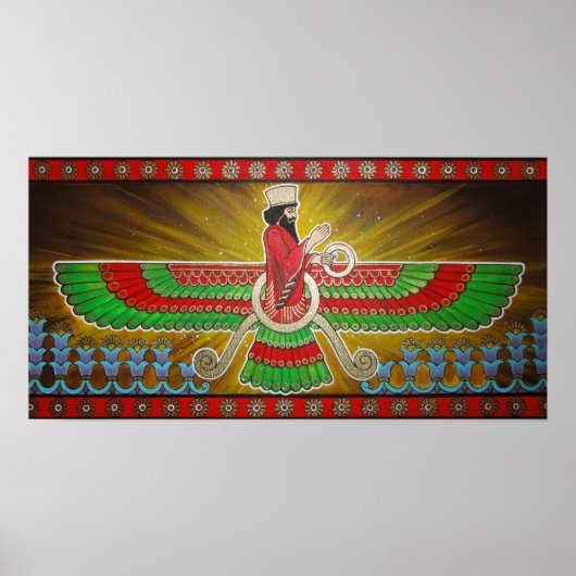 Poster Peinture Faravahar (Devant)