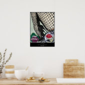 Poster Peinture 'Festive Fishnets' sur un (Cuisine)