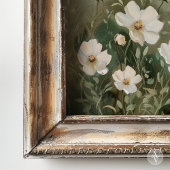 Poster Peinture Fleur sauvage blanche prés de printemps