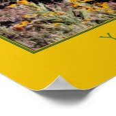 Poster Peinture fleur sauvage Créez votre propre devis (Coin)