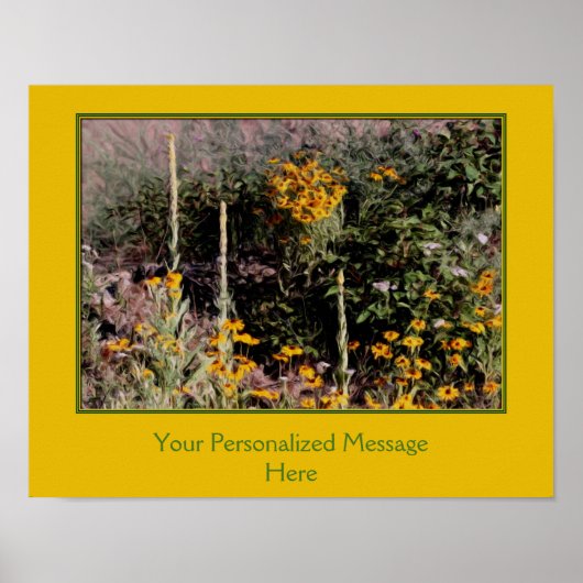 Poster Peinture fleur sauvage Créez votre propre devis (Devant)