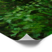 Poster Peinture forestière d'été verte Imprimer par Nephe (Coin)