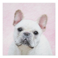 Peinture française de Bulldog (Crème/Blanc) - Art 