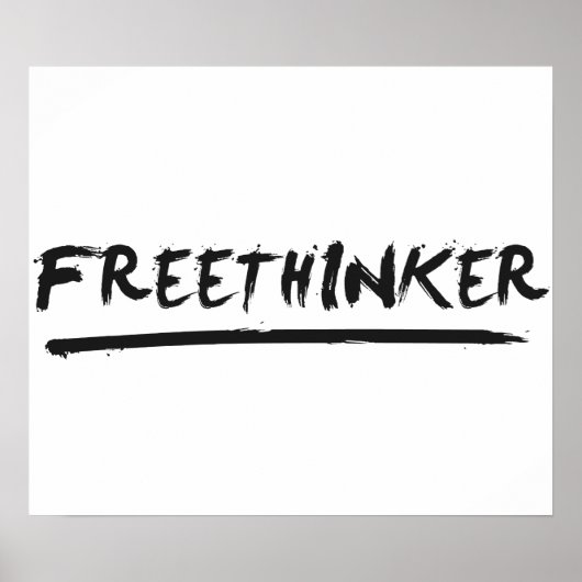 Poster Peinture Freethinker (Devant)