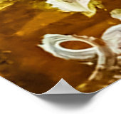 Poster Peinture gaufrée expressive sur toile, créée à l'a (Coin)