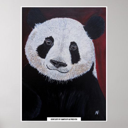 Poster Peinture Gentlest of Giants par Alfred Fox (Devant)