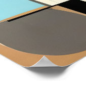 Poster Peinture géométrique Abstraite (Coin)