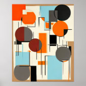 Poster Peinture géométrique Abstraite (Devant)