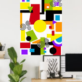 Poster Peinture géométrique Abstraite (Bureau à domicile)