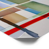 Poster Peinture géométrique Abstraite 1:1 (Coin)