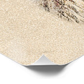 Poster Peinture Golden Retriever - Joli art original chie (Coin)