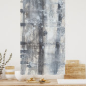 Poster Peinture gris contemporaine (Cuisine)