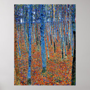Poster Peinture Gustav Klimt, Beech Grove I