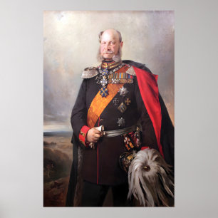 Poster Peinture impériale allemande Guillaume Ier empereu