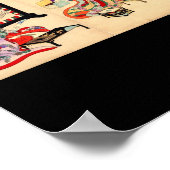 Poster Peinture japonaise ancienne. Vers 1895 (Coin)