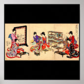 Poster Peinture japonaise ancienne. Vers 1895 (Devant)