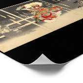 Poster Peinture japonaise ancienne vers 1898 (Coin)