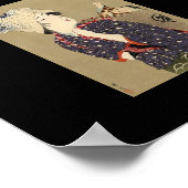 Poster Peinture japonaise. Femme avec bébé c. 1909 (Coin)