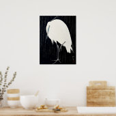 Poster Peinture japonaise par Koson ohara, héron, 小 原 古 邨 (Cuisine)