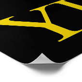 Poster Peinture jaune (Coin)