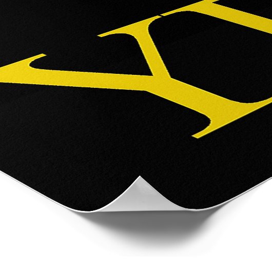 Poster Peinture jaune (Coin)