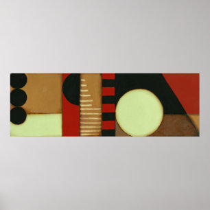 Poster Peinture lambrissée par style contemporain de