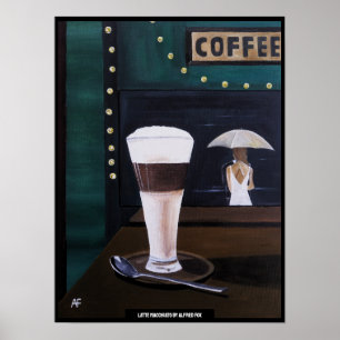 Poster Peinture Latte Macchiato par Alfred Fox