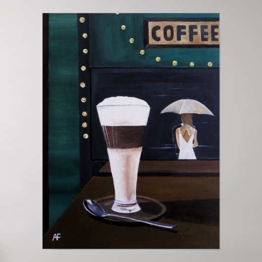 Poster Peinture Latte Macchiato par Alfred Fox (Devant)