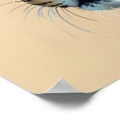 Poster Peinture léopard unique Art animal de la jungle (Coin)