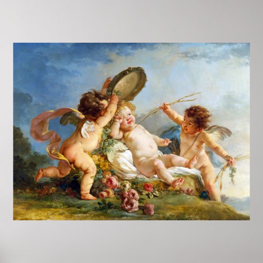 Poster Peinture L'Éveil par Hughues Taraval (Devant)