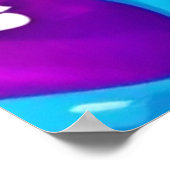 Poster Peinture Liquide colorée (Coin)