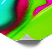 Poster Peinture liquide vibrante (Coin)