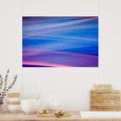 Poster Peinture lumineuse de traînées de couleurs abstrai (Cuisine)