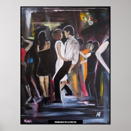 Poster Peinture Mambo Night par Alfred Fox (Devant)