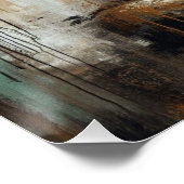 POSTER PEINTURE MÉTALLIQUE BOUDDHA ART #6 (Coin)