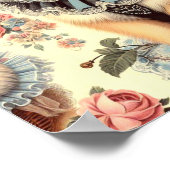 Poster Peinture mignonne de Poméranie (Coin)