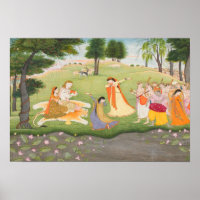 Peinture miniature Shiva et Parvati