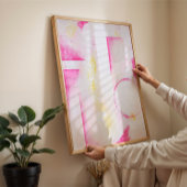 Poster Peinture moderne expressive géométrique abstraite