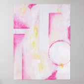 Poster Peinture moderne expressive géométrique abstraite (Devant)