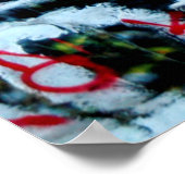 POSTER PEINTURE MUR MULTICOLORÉE (Coin)