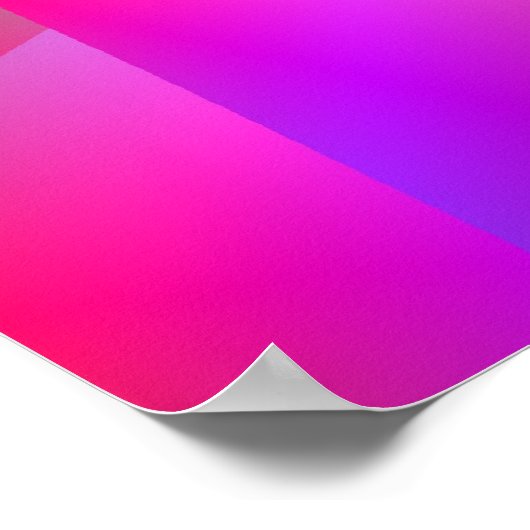 Poster Peinture murale 3d arc en ciel par Halima Ahkdar (Coin)