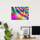 Poster Peinture murale 3d arc en ciel par Halima Ahkdar (Bureau à domicile)