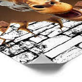 Poster Peinture murale 3D - Safari réaliste (Coin)