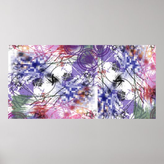 Poster Peinture murale Abstraite de l'affiche (Devant)