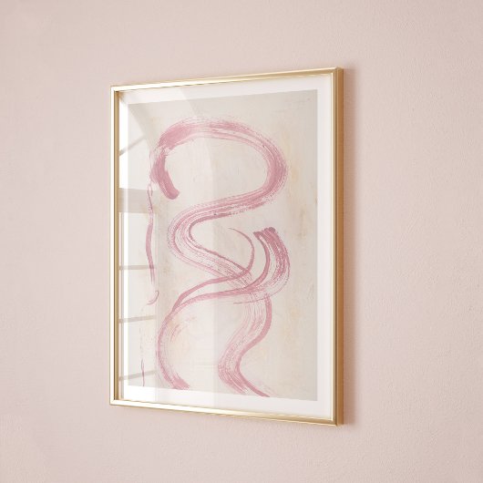 Poster peinture murale abstraite luxuriante