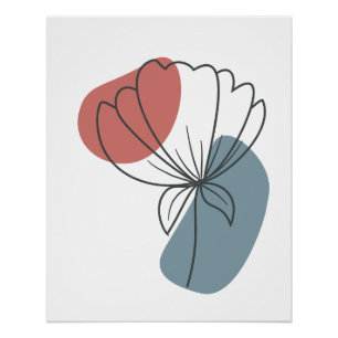 Poster Peinture murale Abstraite minimaliste