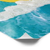 Poster Peinture murale canard en caoutchouc jaune (Coin)